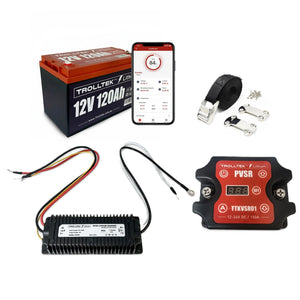 Trolltek™ 12V LiFePO4 Lithium Battery with Bluetooth app