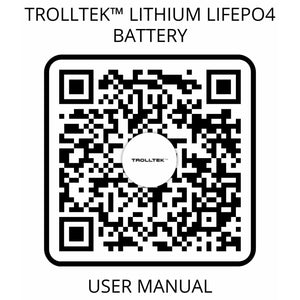 Trolltek™ 24V LiFePO4 Lithium Battery with Bluetooth app