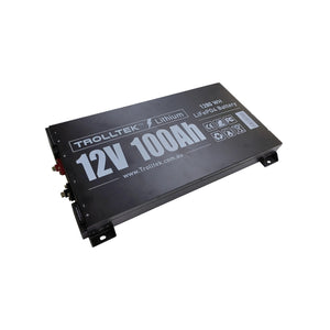 Trolltek™ 12V LiFePO4 Super Slimline Lithium Battery with Bluetooth app