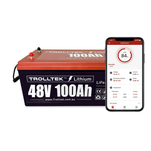 Trolltek™ 48V LiFePO4 Lithium Battery with Bluetooth app