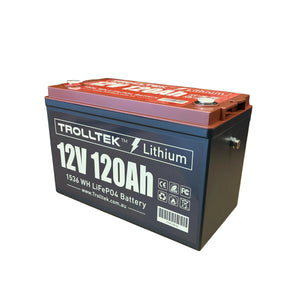Trolltek™ 12V LiFePO4 Lithium Battery DC Bundle – Charge While Driving (DC)