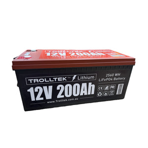 12V Trolltek⢠LiFePO4 Lithium Battery 200AH