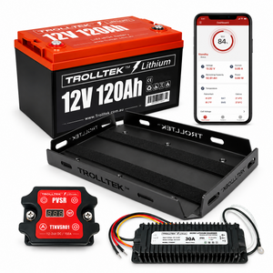 Trolltek™ 12V LiFePO4 Lithium Battery DC Bundle – Charge While Driving (DC)
