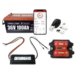 Trolltek™ 36V LiFePO4 Lithium Battery DC Bundle