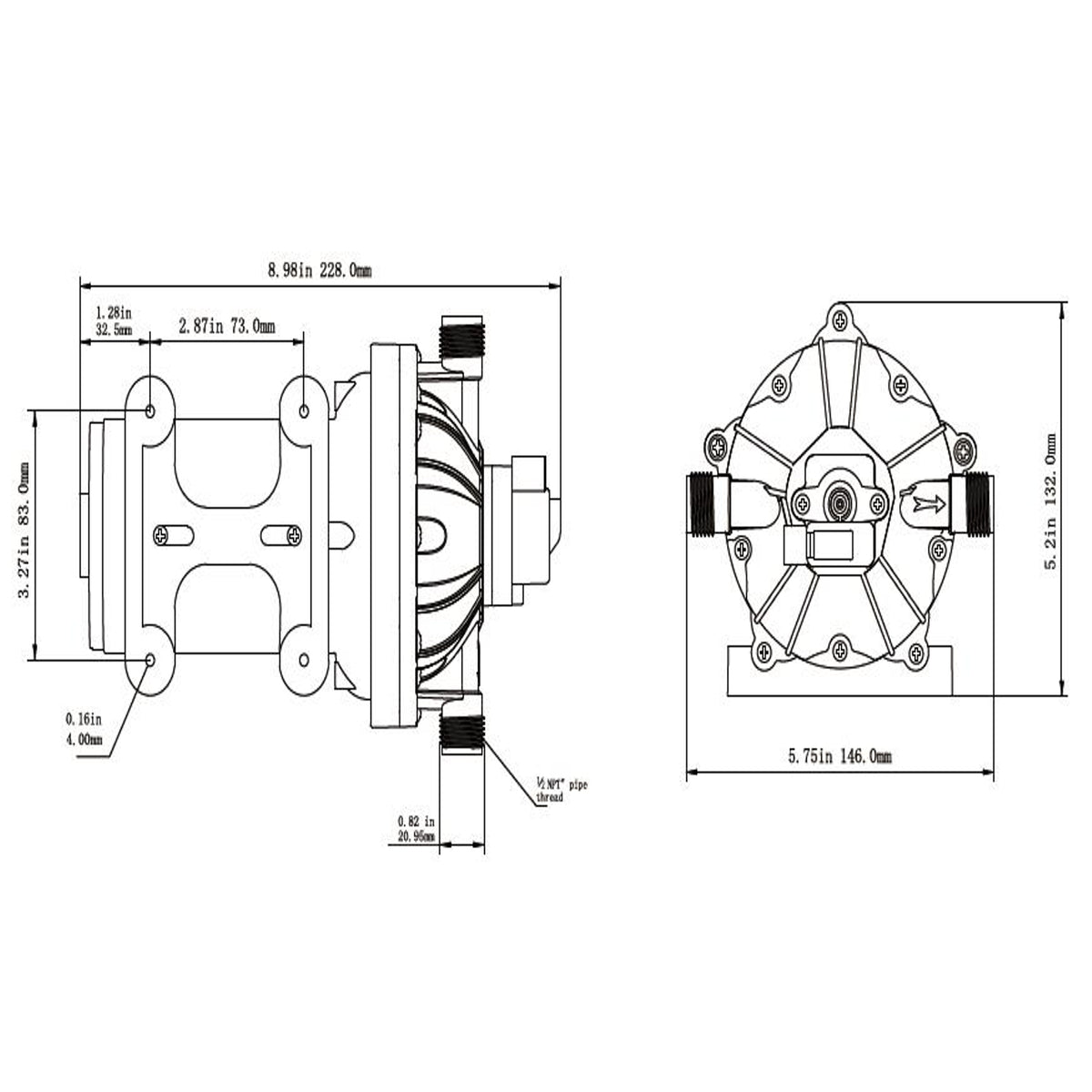 Wash Down Deck Wash Water Pump