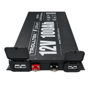 Trolltek™ 12V LiFePO4 Super Slimline Lithium Battery with Bluetooth app