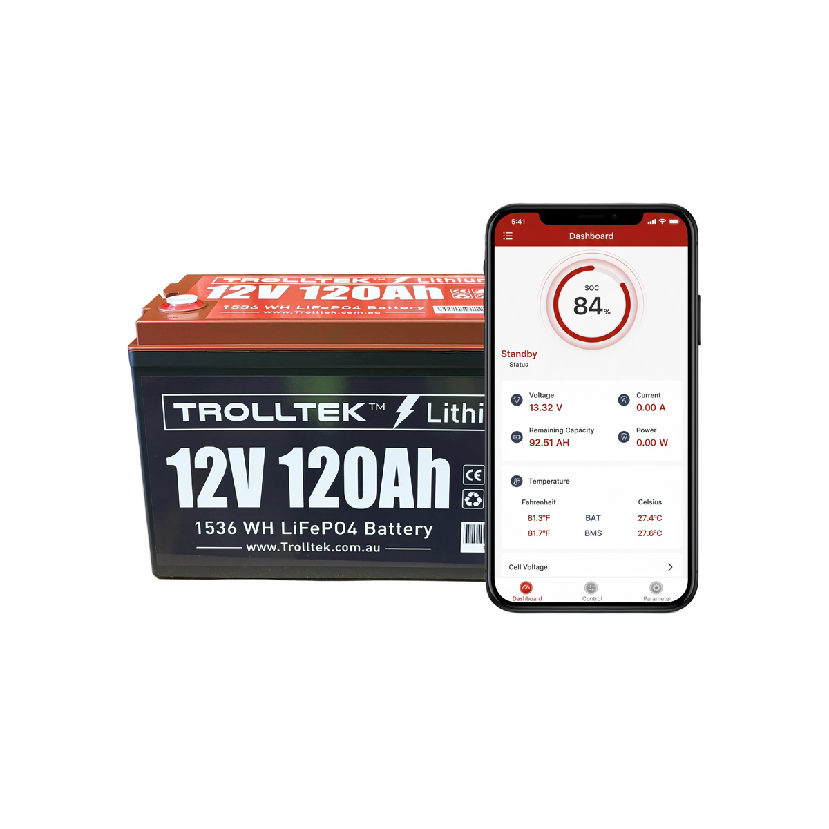 Trolltek™ 12V LiFePO4 Lithium Battery DC Bundle – Charge While Driving (DC)