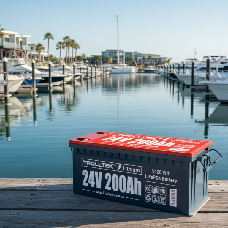 Trolltek™ 24V LiFePO4 Lithium Battery with Bluetooth