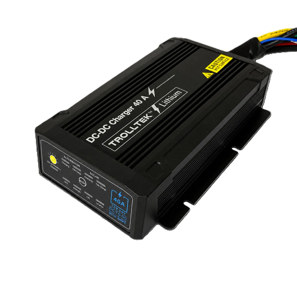 Trolltek™ 40A DC-DC Battery Charger with MPPT Solar Input